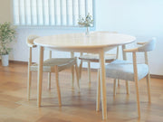 丸テーブル 1100 シラカバ無垢材｜木と暮らしの工房