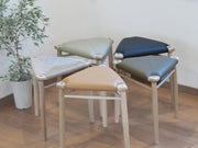 HOスツール レザー／ペーパーコード｜木と暮らしの工房