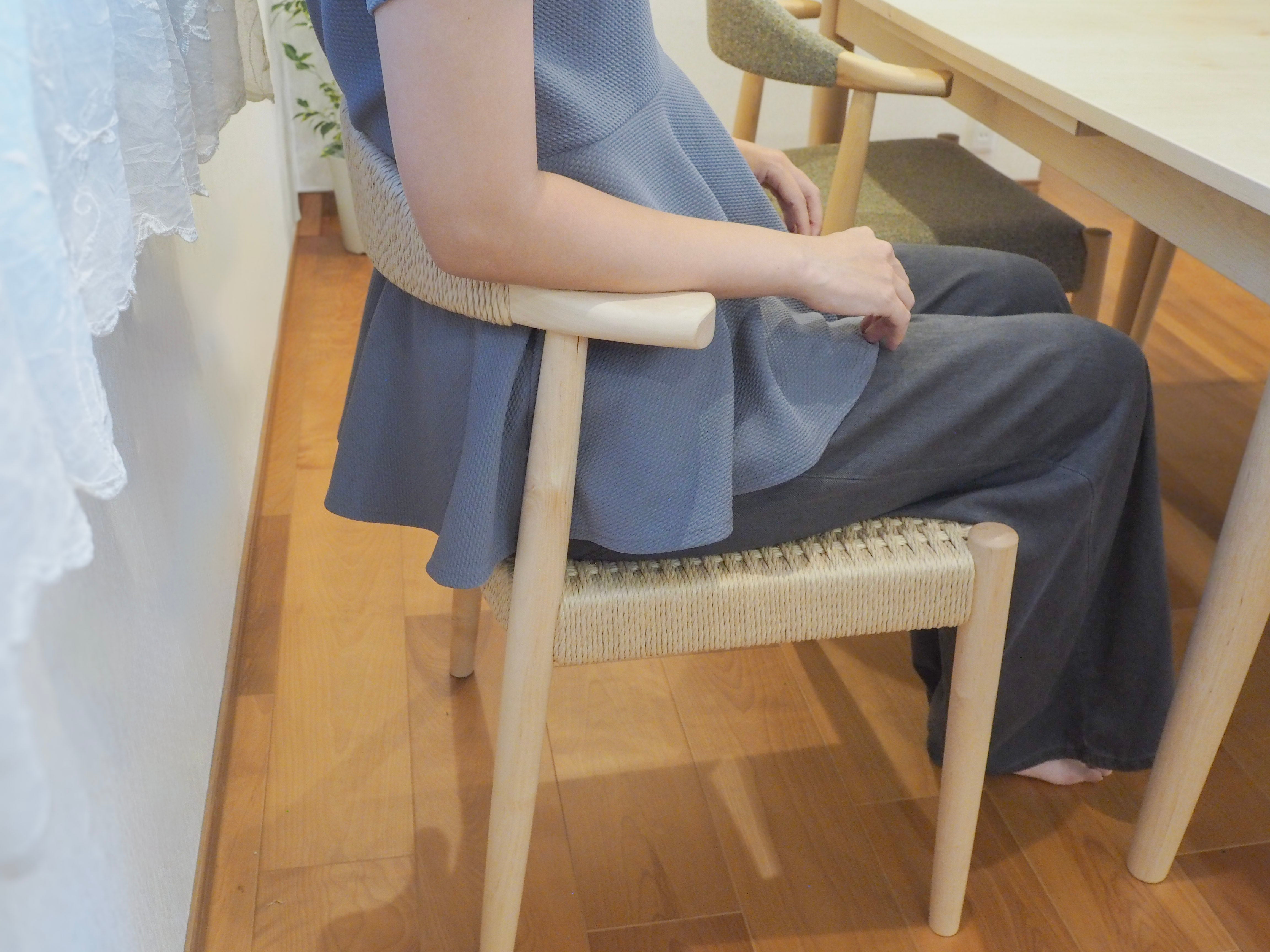 (写真追加)am チェア ハーフ 布張り