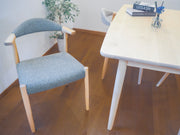 amチェア ハーフアーム 布張り（シラカバ）｜木と暮らしの工房