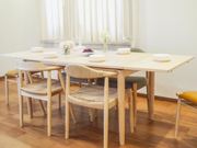 伸長式ダイニングテーブル (エクステンション 1300・900)｜木と暮らしの工房