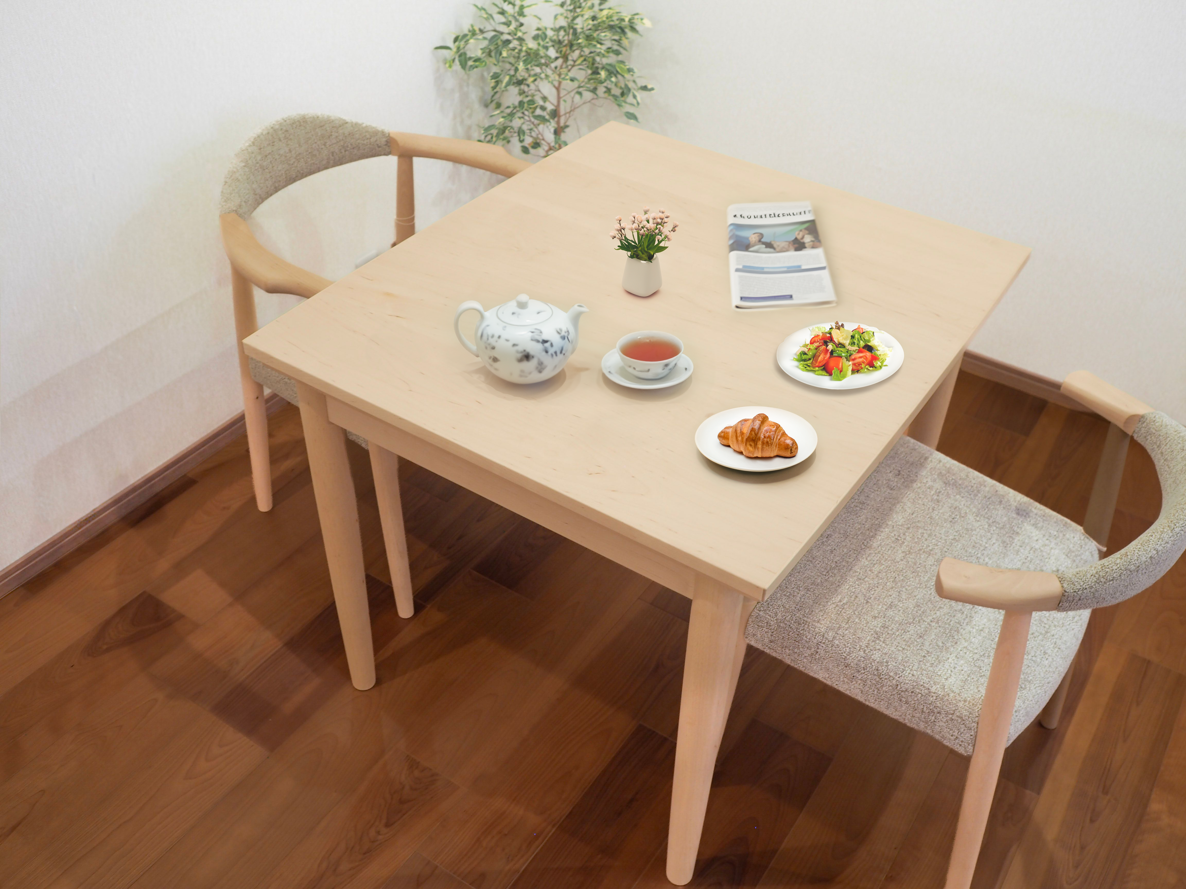 伸長式ダイニングテーブル (エクステンション 1300・900)｜木と暮らしの工房