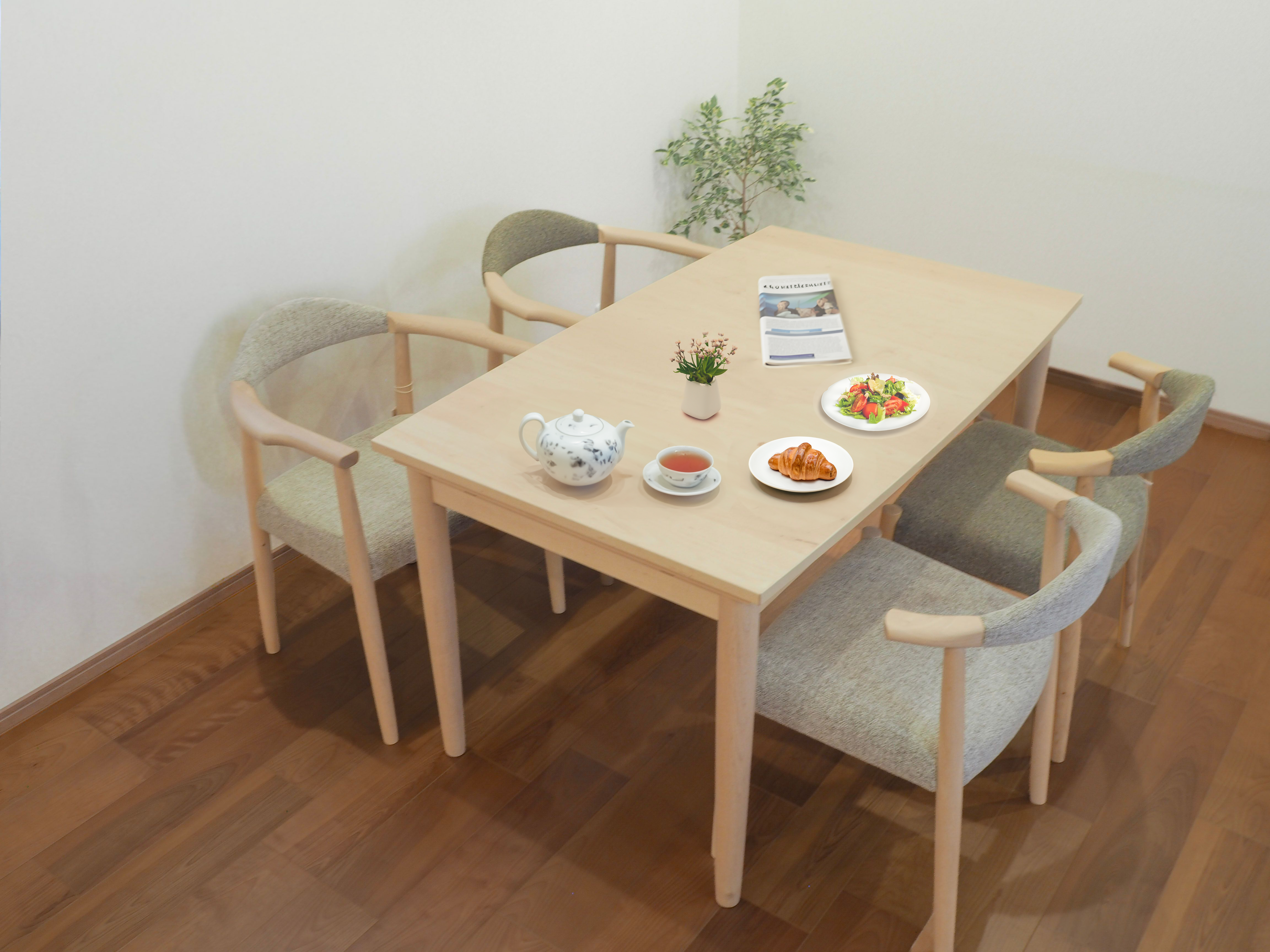 伸長式ダイニングテーブル (エクステンション 1300・900)｜木と暮らしの工房